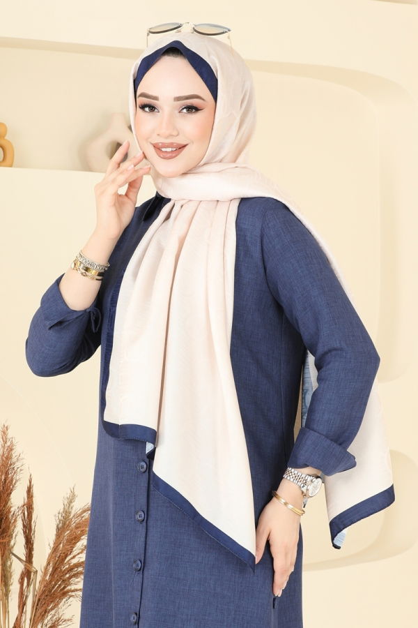 Modaselvim Shawls Scarf 206MDI1081 Navy Blue