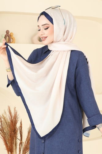 moda selvim شال كحلي 206MDI1081 - Thumbnail