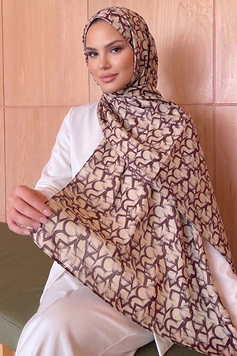 moda selvim Scarf 207AFV475 Burgundy - Thumbnail