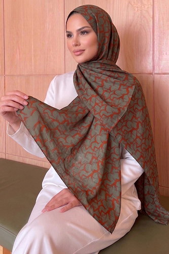 moda selvim شال قرميدي 207AFV475 - Thumbnail