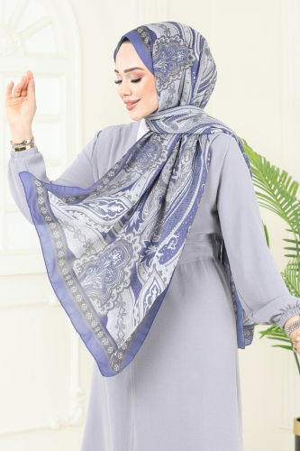 moda selvim Scarf 207MDI1081 Indigo - Thumbnail