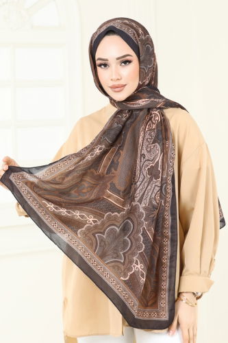 moda selvim Scarf 207MDI1081 Tan - Thumbnail