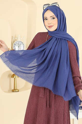 moda selvim Scarf 208MDI1081 Indigo - Thumbnail