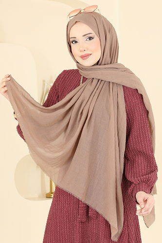moda selvim شال بيج 208MDI1081 - Thumbnail