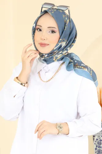 M.D.İ. - Scarf 209MDI1081 Indigo