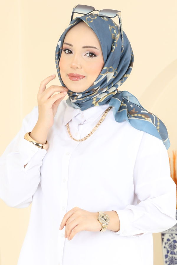 Modaselvim Scarves Scarf 209MDI1081 Indigo