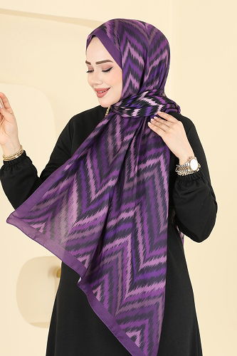 moda selvim Scarf 210MDI1081 Damson - Thumbnail