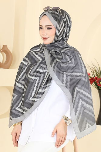 moda selvim Scarf 210MDI1081 Gray - Thumbnail