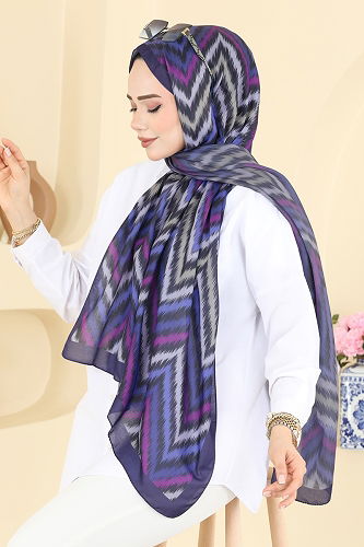 moda selvim شال أرجواني 210MDI1081 - Thumbnail