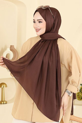 moda selvim Scarf 211MDI1081 Brown - Thumbnail