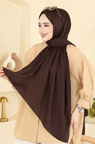 moda selvim Scarf 211MDI1081 Brown - Thumbnail