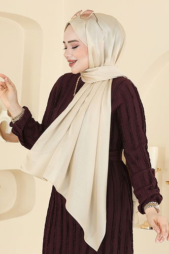 moda selvim شال بيج 211MDI1081 - Thumbnail