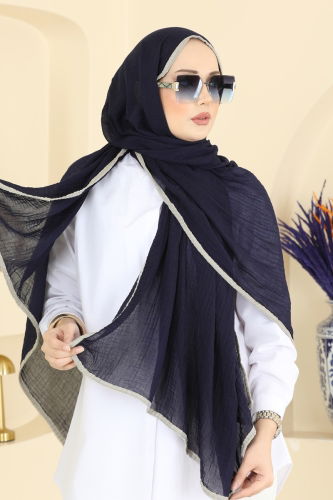 M.D.İ. - Scarf 212MDI1081 Navy Blue