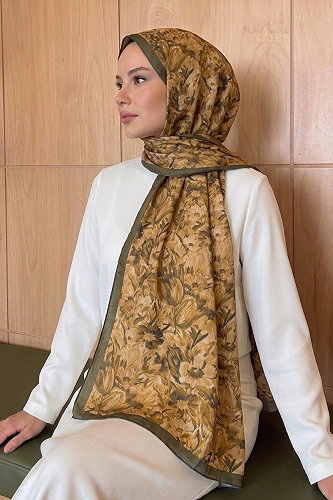 moda selvim شال بني 213MDI1081 - Thumbnail