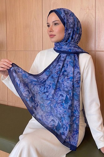 moda selvim شال كحلي 213MDI1081 - Thumbnail