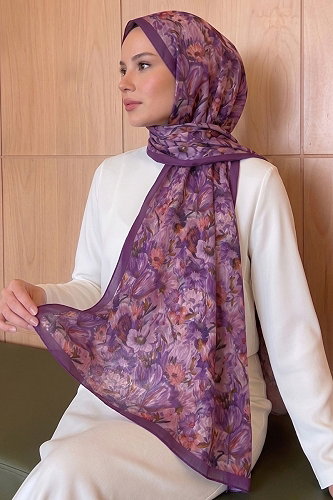 moda selvim Scarf 213MDI1081 Rose Dried - Thumbnail