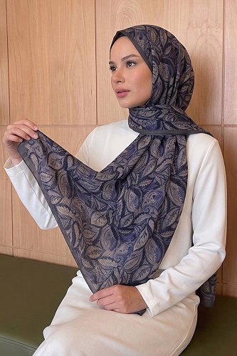 moda selvim Scarf 214MDI1081 Anthracite - Thumbnail