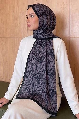 moda selvim Scarf 214MDI1081 Black - Thumbnail
