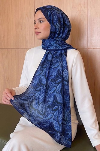 moda selvim شال نيلي 214MDI1081 - Thumbnail