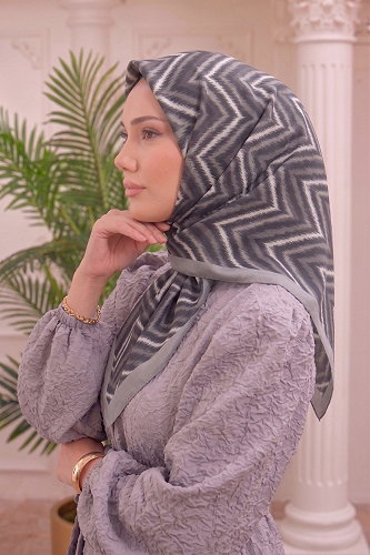 moda selvim Scarf 215MDI1081 Gray - Thumbnail