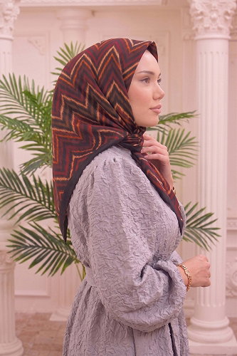 moda selvim Scarf 215MDI1081 Tan - Thumbnail