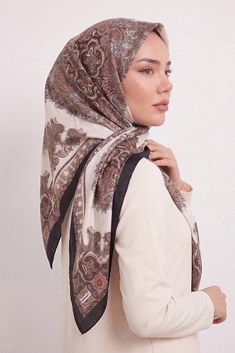 moda selvim Scarf 216AFV475 Black - Thumbnail