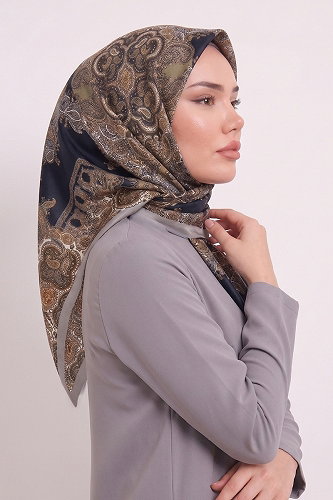 moda selvim إشارب رمادي 216AFV475 - Thumbnail