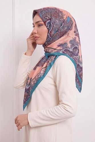 moda selvim Scarf 216AFV475 Petroleum - Thumbnail