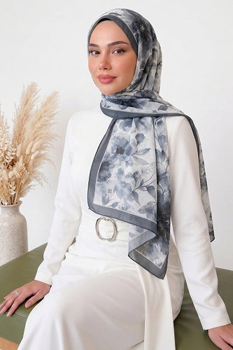 moda selvim شال رمادي غامق 218MDI1081 - Thumbnail