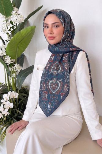 M.D.İ. - Scarf 219MDI1081 Navy Blue