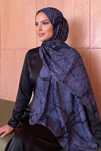 moda selvim شال ليلكي غامق 236AFV475 - Thumbnail