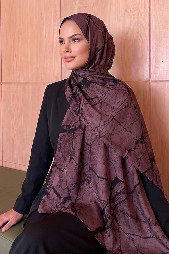 moda selvim شال وردي غامق 236AFV475 - Thumbnail