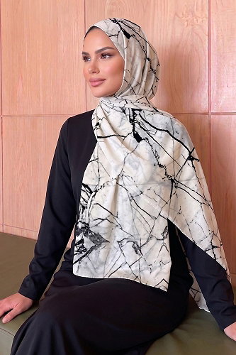 moda selvim Scarf 236AFV475 Stone - Thumbnail