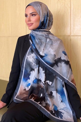 moda selvim Scarf 296AFV475 Anthracite - Thumbnail