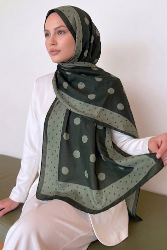 moda selvim Scarf 302AFV475 Emerald - Thumbnail