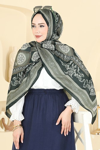 moda selvim Scarf 308AFV475 Emerald - Thumbnail