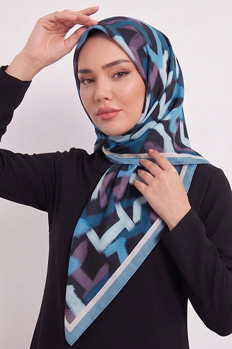 moda selvim إشارب تركواز 314AFV475 - Thumbnail