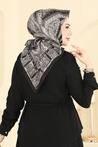 moda selvim Scarf 316AFV475 Smoked - Thumbnail