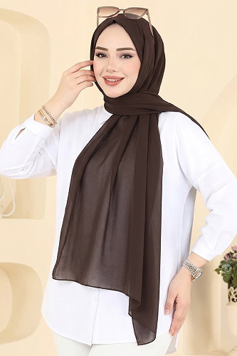 moda selvim Scarf 3460SL432 Bitter Brown - Thumbnail