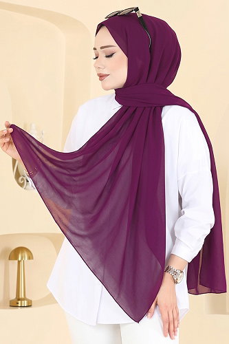 moda selvim Scarf 3460SL432 Damson - Thumbnail