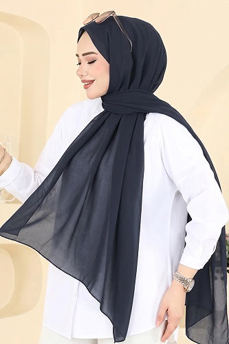 moda selvim Scarf 3460SL432 Navy Blue - Thumbnail