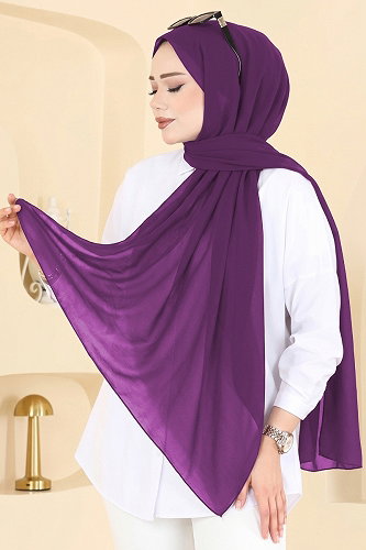 moda selvim Scarf 3460SL432 Purple - Thumbnail