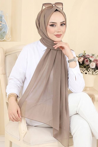 moda selvim شال بيج 3460SL432 - Thumbnail