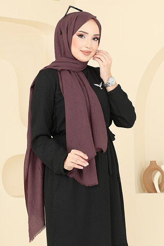 moda selvim شال وردي غامق 500ERB1087 - Thumbnail