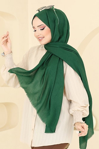 moda selvim شال زيتي 500ERB1087 - Thumbnail