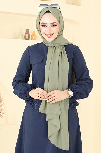 moda selvim Scarf 500ERB1087 Light Khaki - Thumbnail