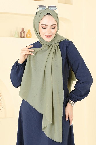 moda selvim Scarf 500ERB1087 Light Khaki - Thumbnail