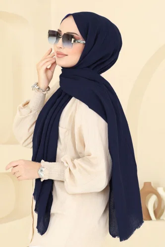 E.R.B. - Scarf 500ERB1087 Navy Blue
