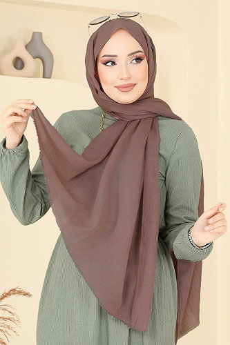 moda selvim شال بيج وردي 500ERB1087 - Thumbnail