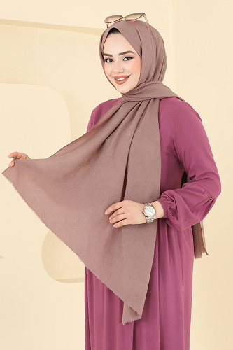 moda selvim شال بيج 500ERB1087 - Thumbnail
